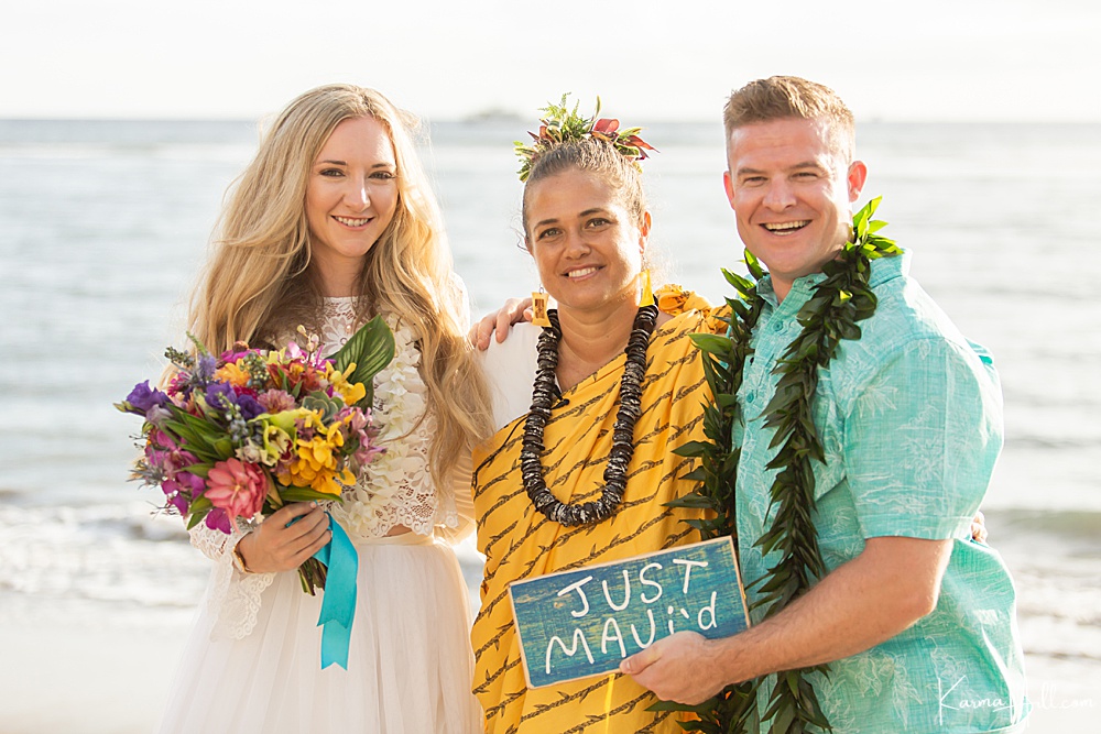 Lahaina Shores Beach Wedding