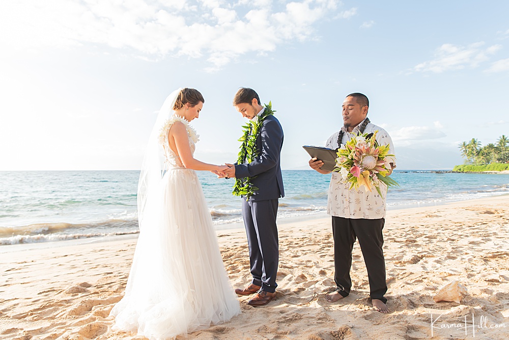 Maui Beach Wedding in Hawaii 