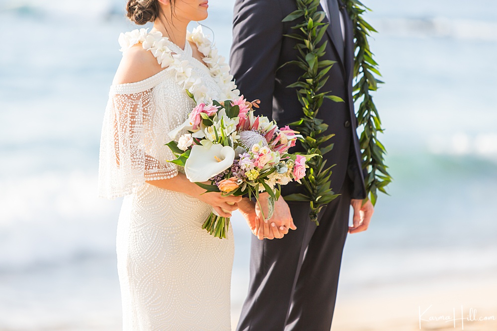 Maui Beach Wedding Packages - Boho wedding dress