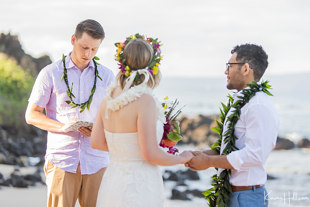 Beach wedding vows