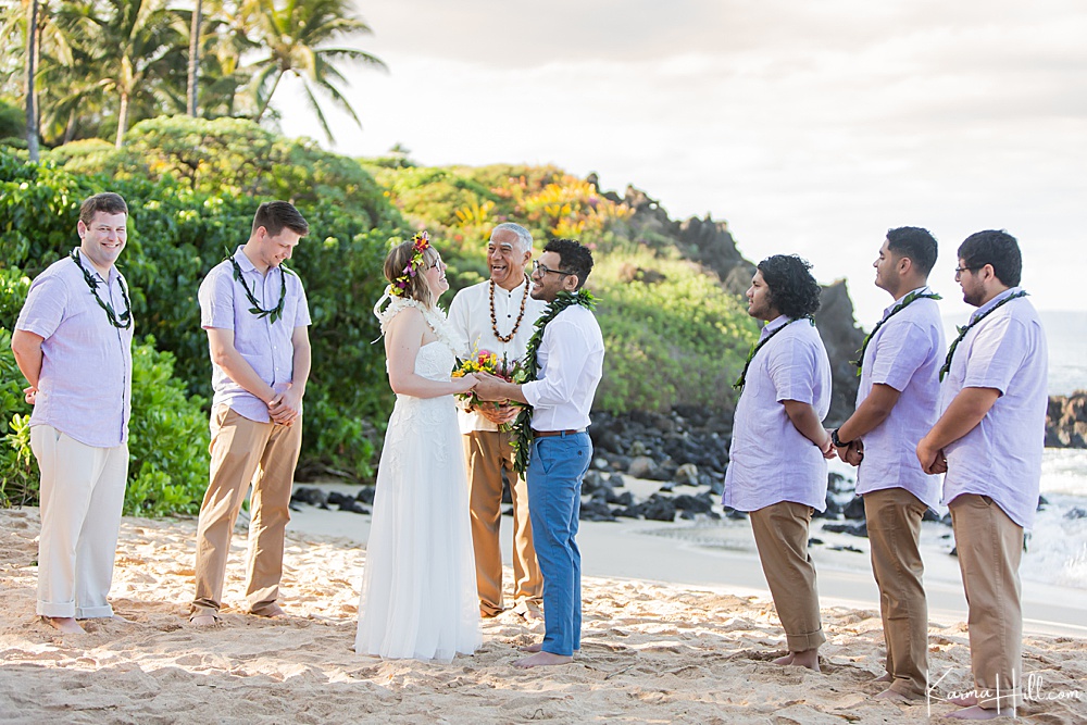 wedding ceremony in Maui
