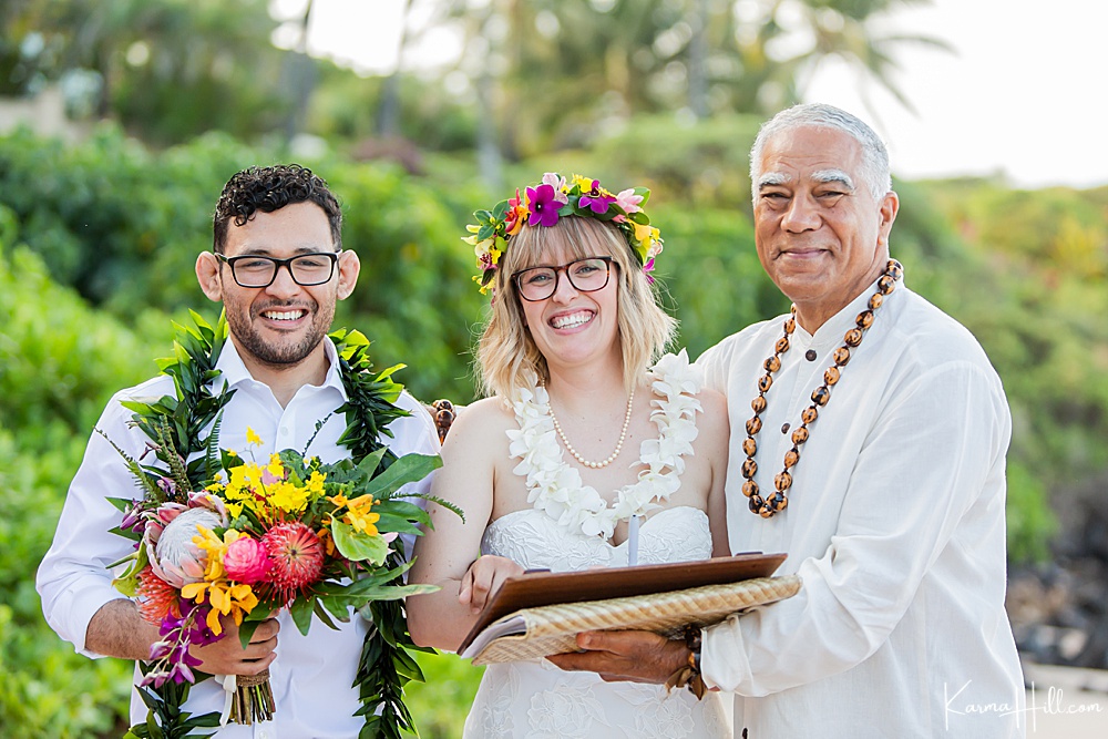 Maui marriage license signing