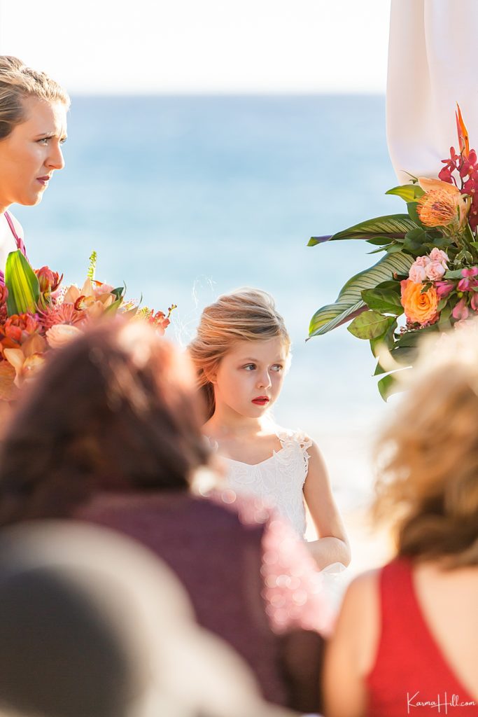 Maui Wedding Packages - photography - flower girl - kid friendly 