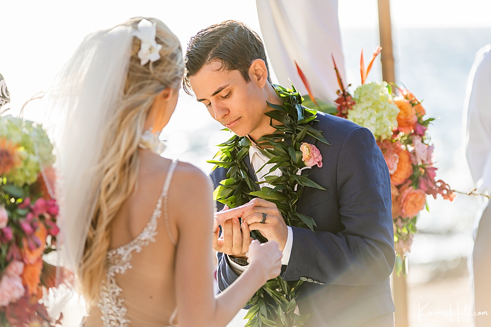 Maui Beach Wedding Packages - top photographer - natural light - colorful - candid 