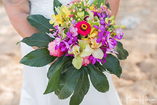 floral greens - beach bridal bouquet 
