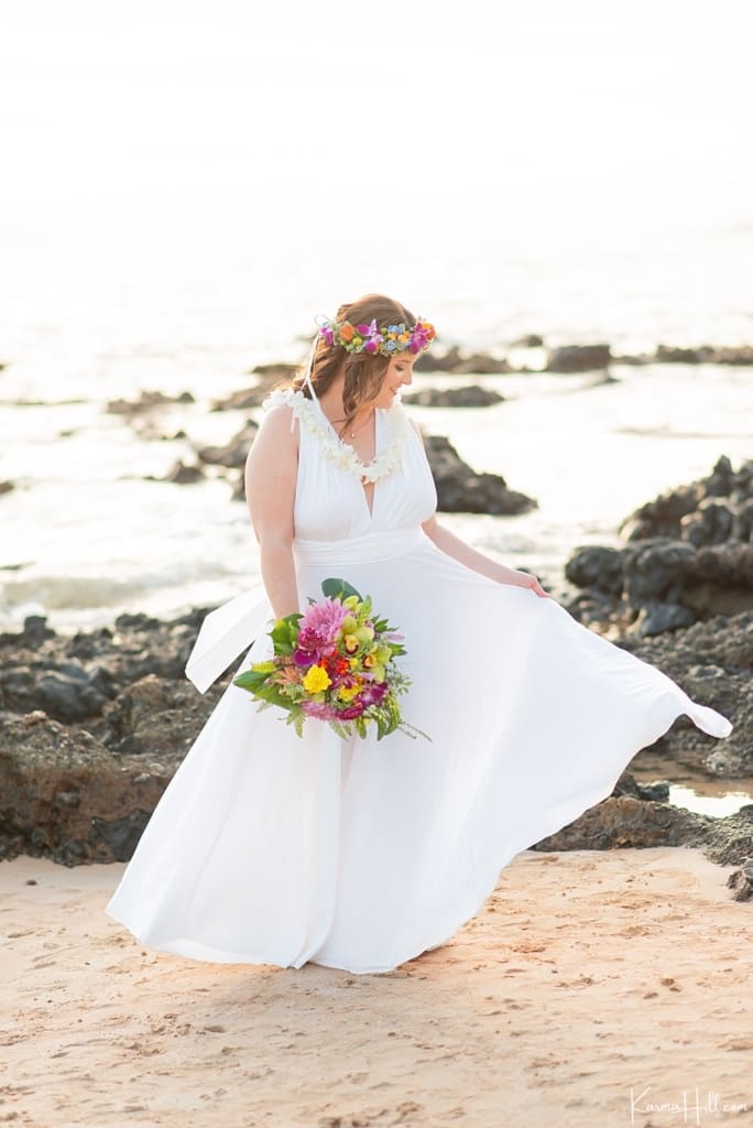 Top 5 Maui Beach Wedding Dress Styles - Tropical Inspiration