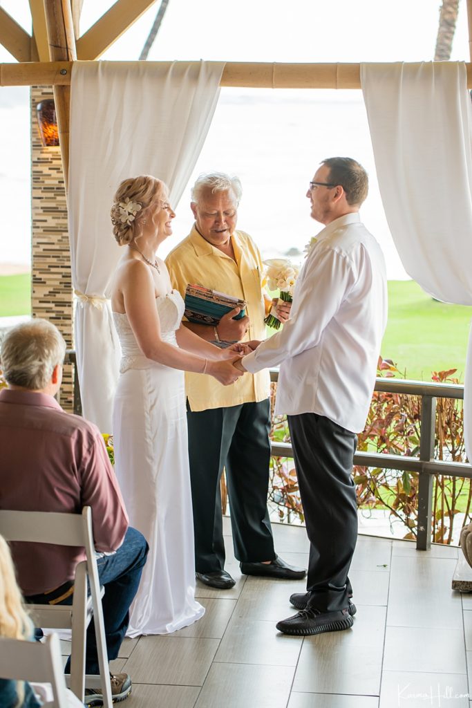 indoor wedding at the 5 palms maui 