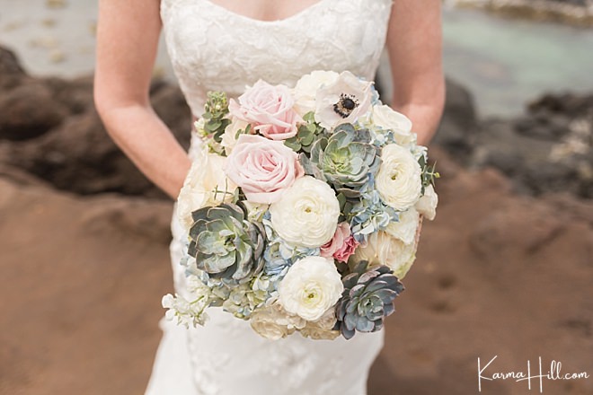 Beach bridal bouquets 
