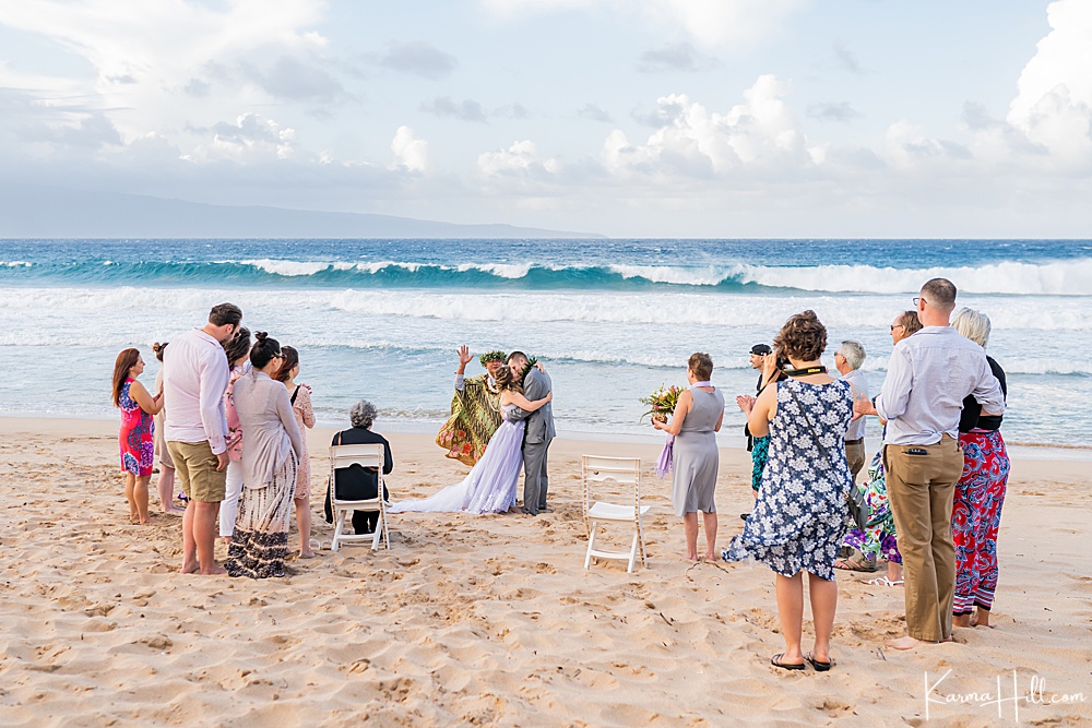 Maui wedding on Ironwoods Beach