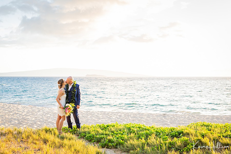 amazing beach wedding in Maui photo