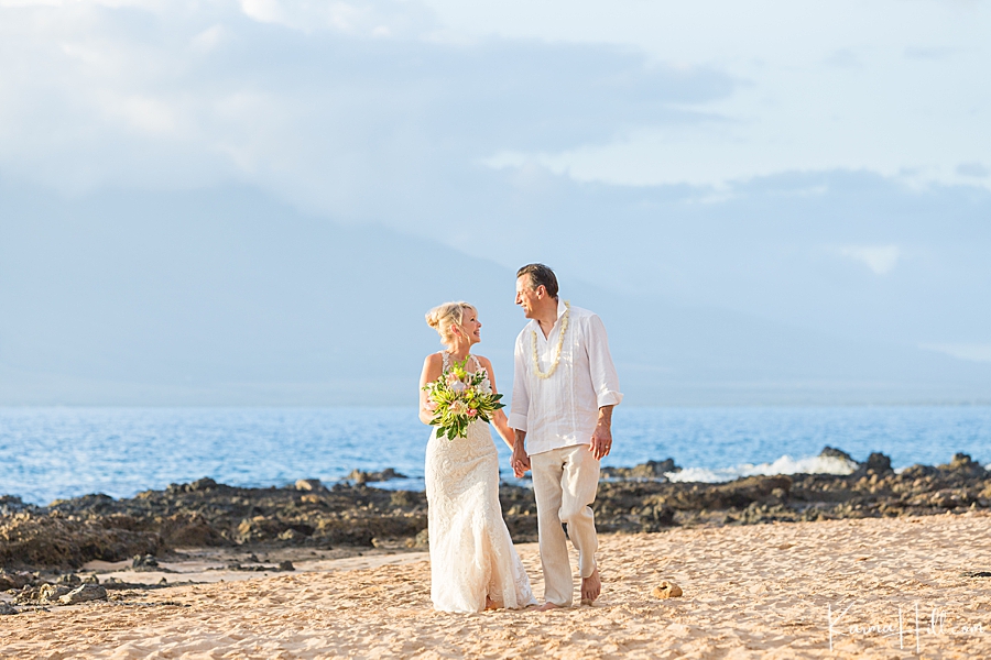 Maui beach wedding photos