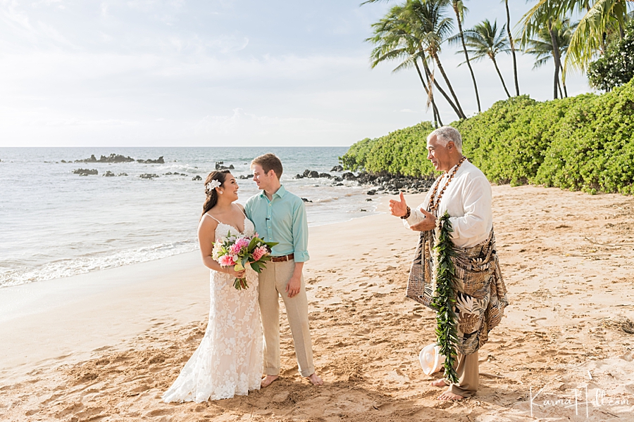 Maui elopement on the beach