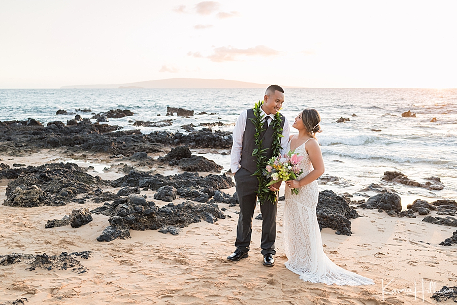 perfect beach wedding in Maui, Hawaii