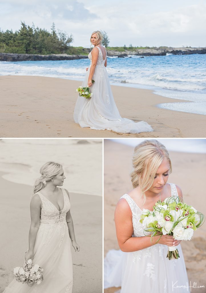beach bride hawaii
