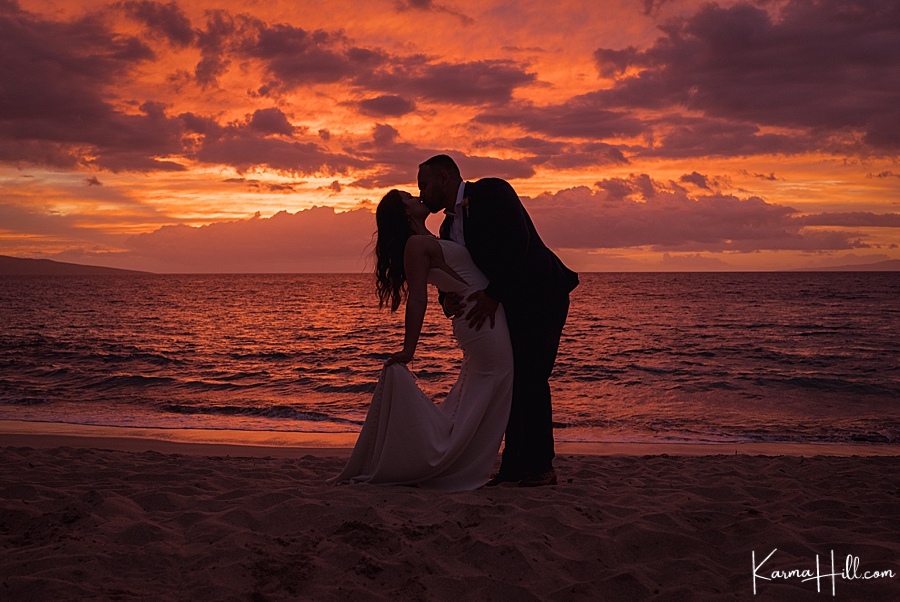 maui sunset wedding