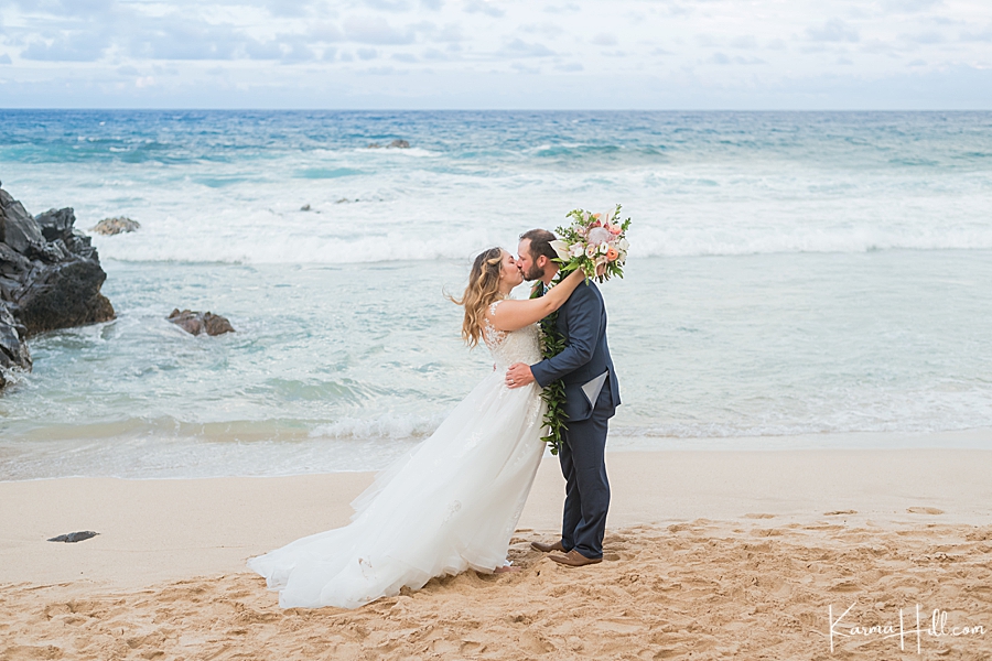 Wedding Beach Portraits in Maui