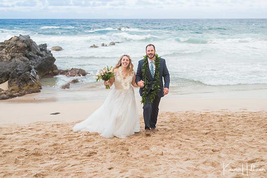 Wedding Beach portrait hawaii