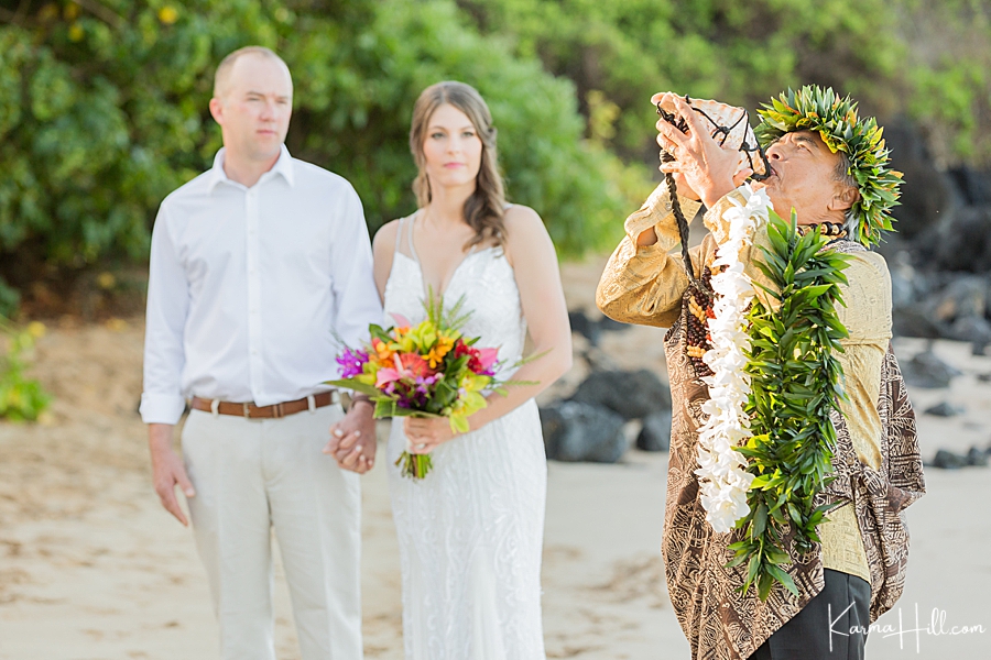 Maui elopement ceremony