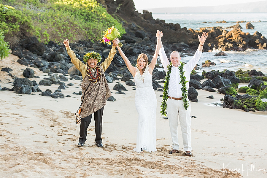 Just married in Maui