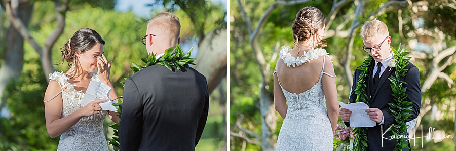 Maui wedding vows
