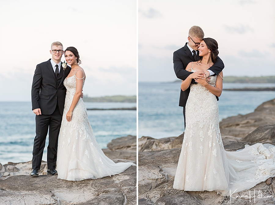 hawaii wedding cliffside