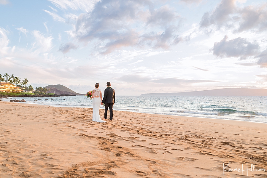 maui beach wedding elopement