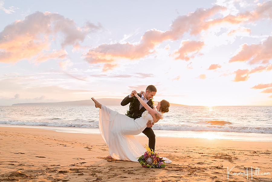 hawaii wedding dip