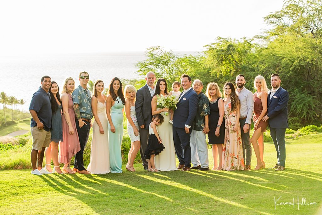 Maui wedding party
