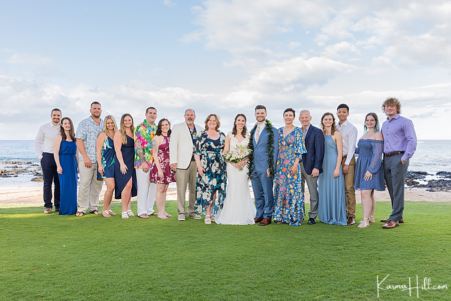 Maui Wedding group photo