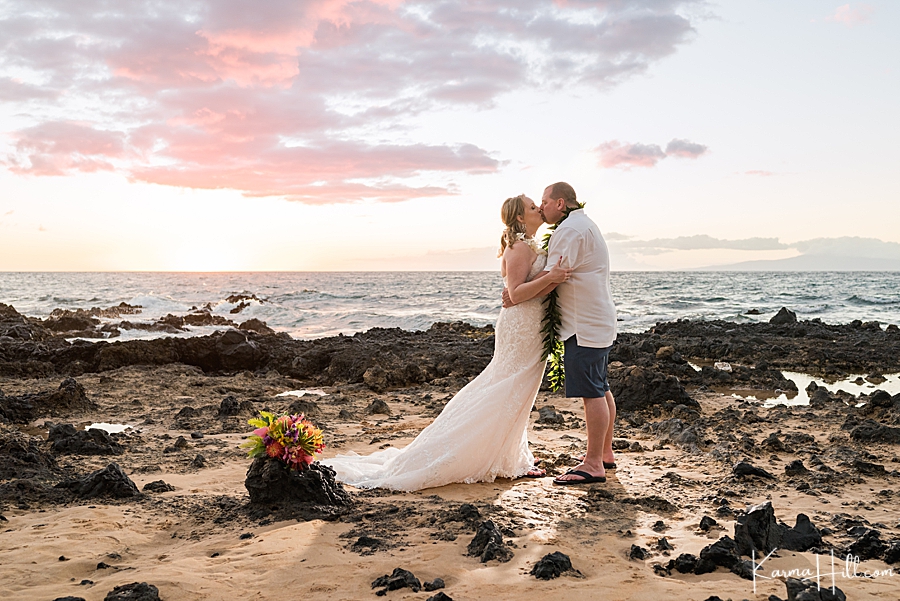 Keawekapu Beach wedding, Maui