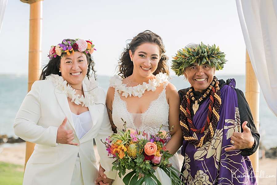 same-sex wedding on Maui