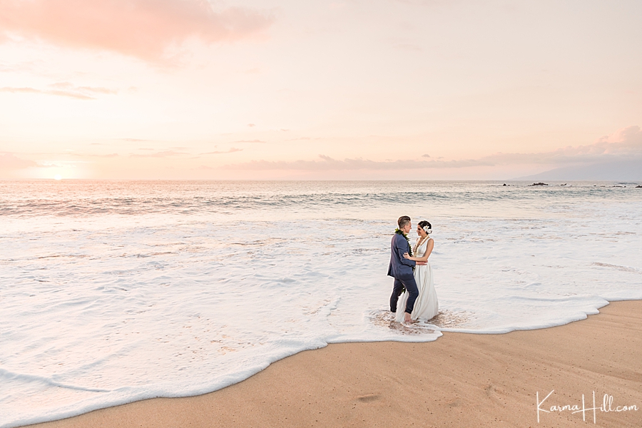 Maui wedding on the beach