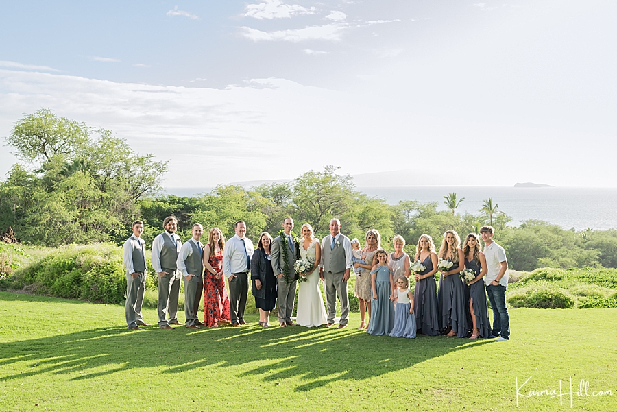 mirco wedding party in hawaii 
