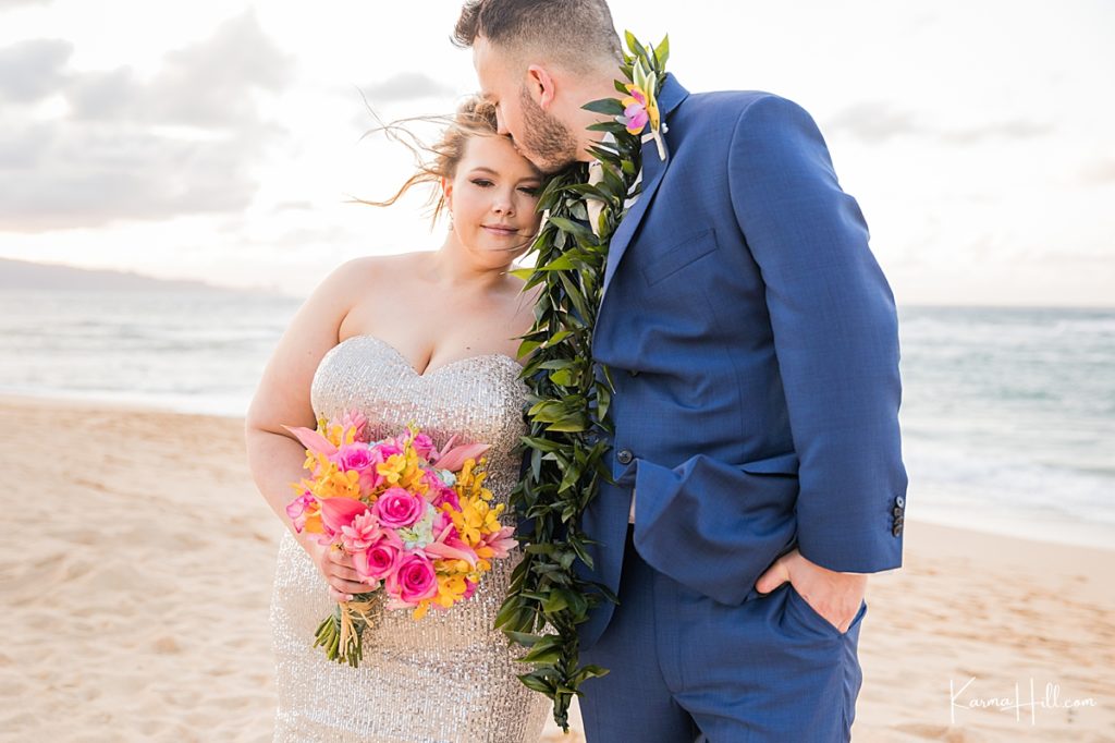 beach wedding in maui 