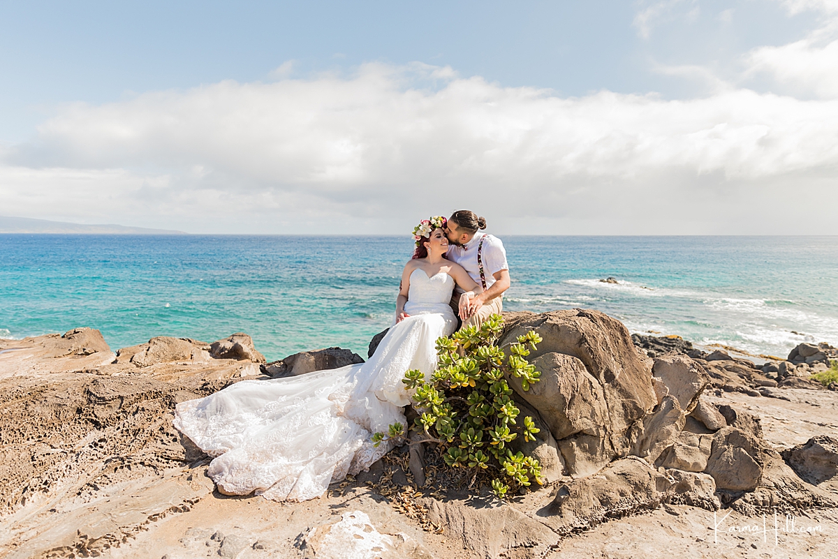 Jacqueline & Jesus Beautiful Maui Beach Wedding and Trash the Dress