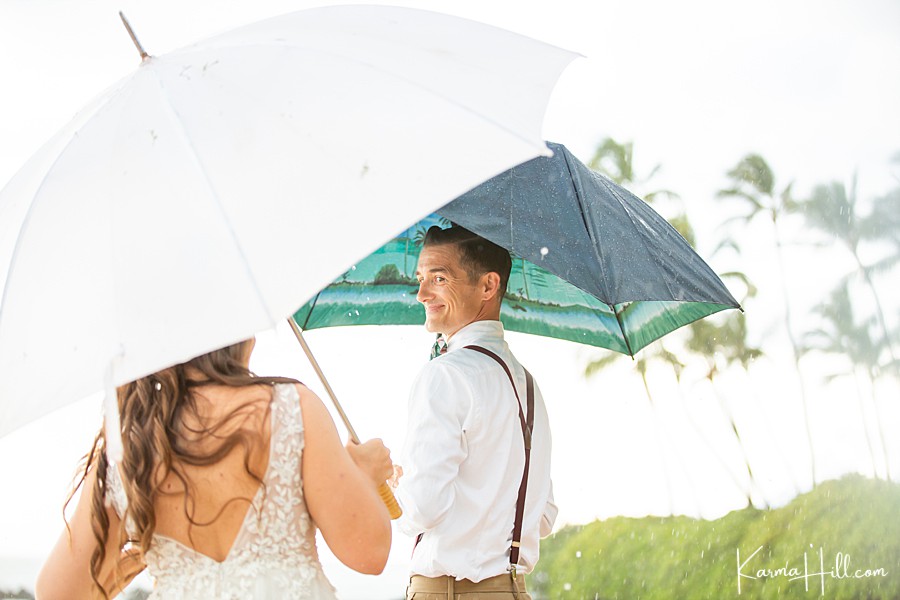 rain on a wedding in hawaii 