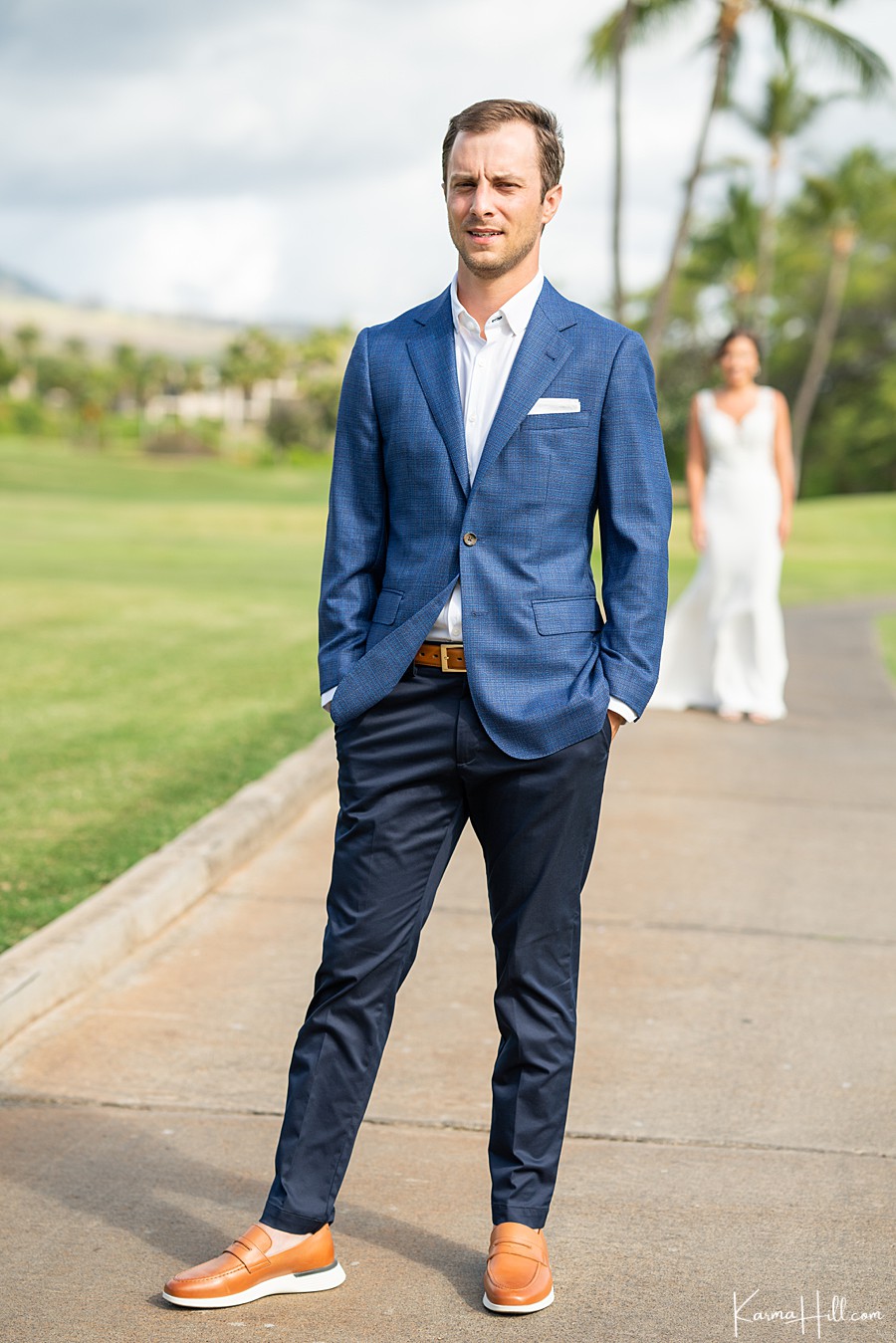 First look photography - maui wedding