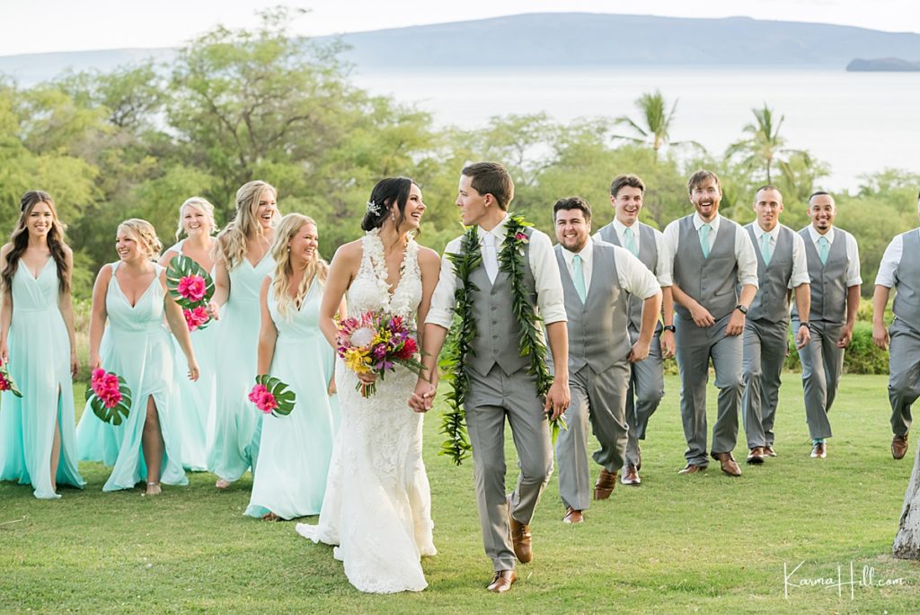 Maui Wedding Bridal Party