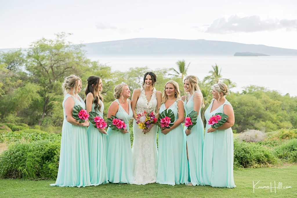 Maui Destination Wedding Bridesmaids Dresses