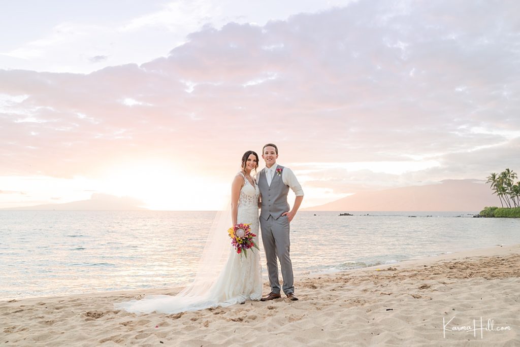 Maui Wedding at Sunset
