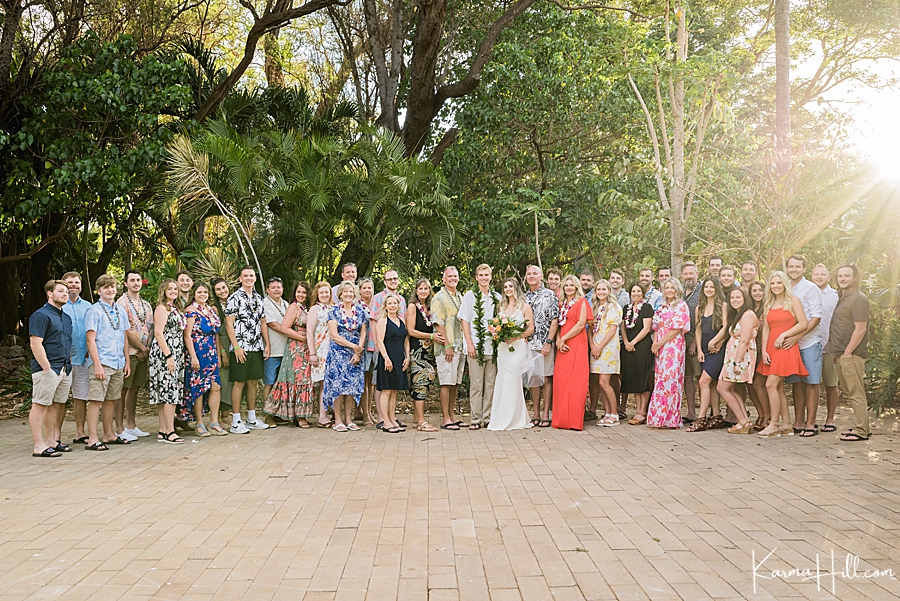 Guests at a Maui Wedding