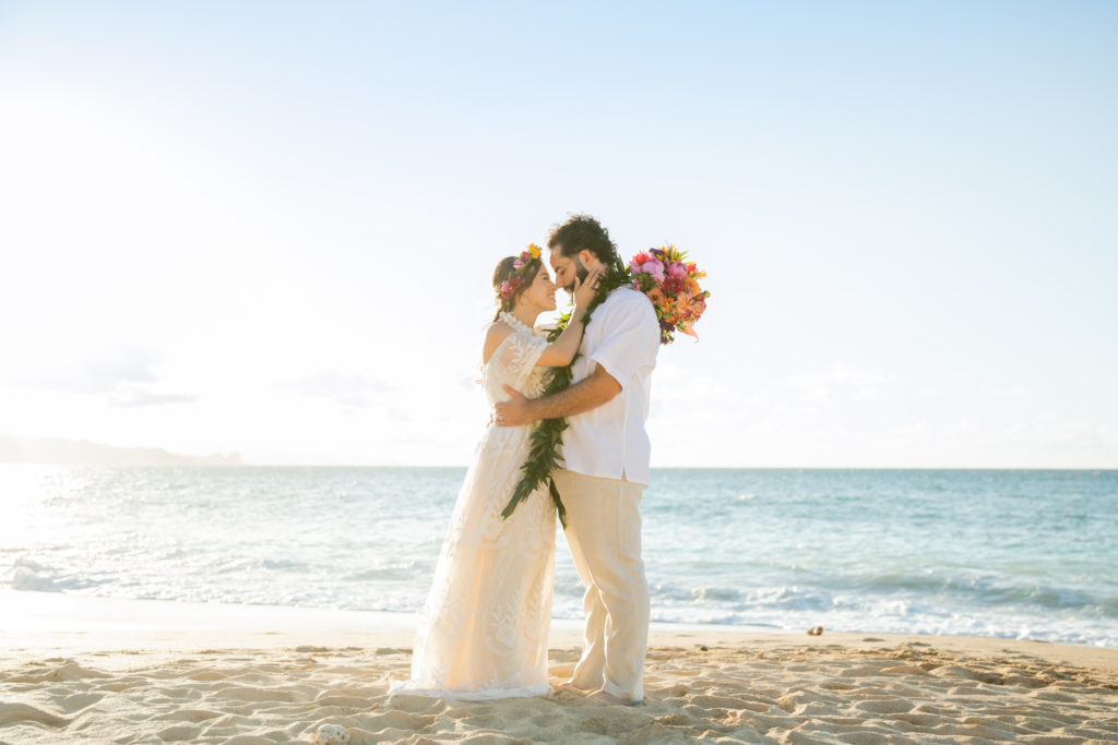 Maui Beach Elopement - couple