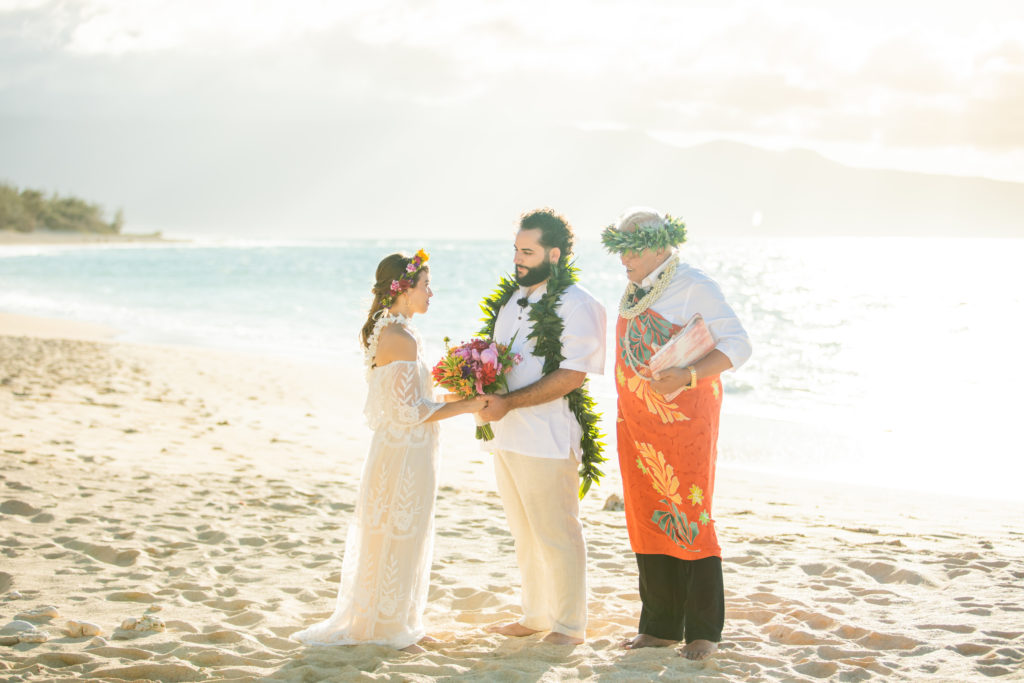Maui Beach Elopement ceremony