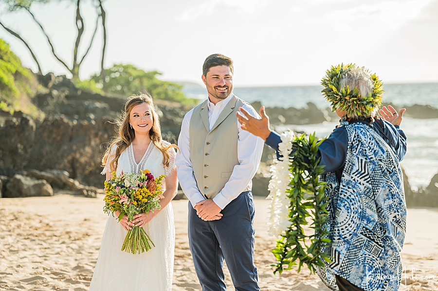 Hawaiian Wedding Ceremony for a Beach Wedding