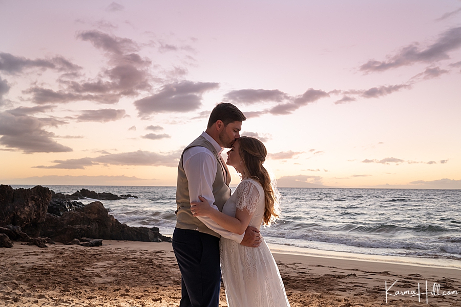 Romantic Beach Wedding in Maui 