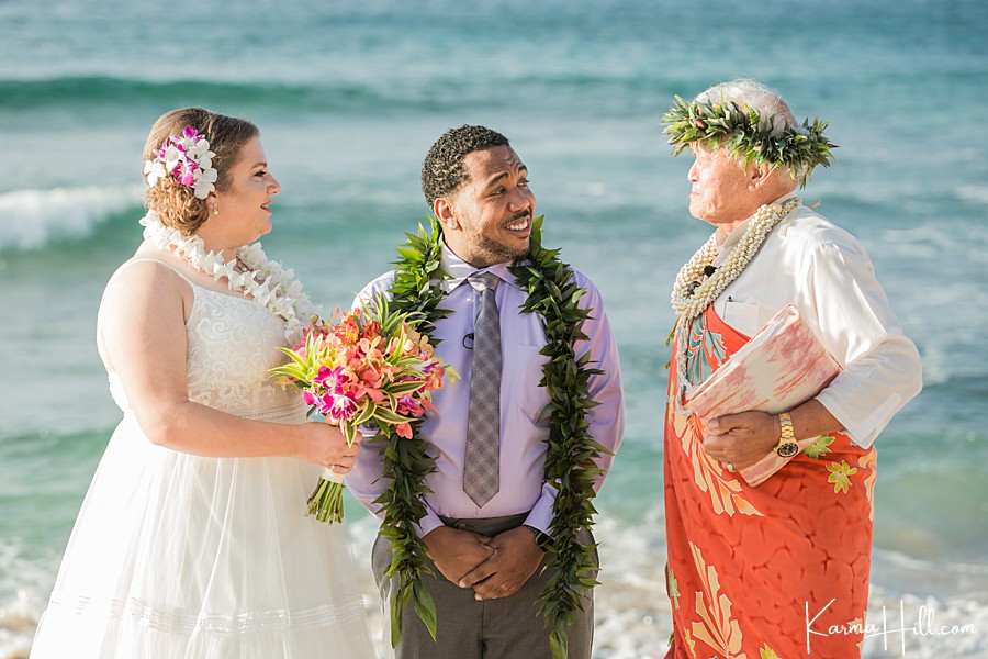 Wedding Ceremony for a Maui Elopement