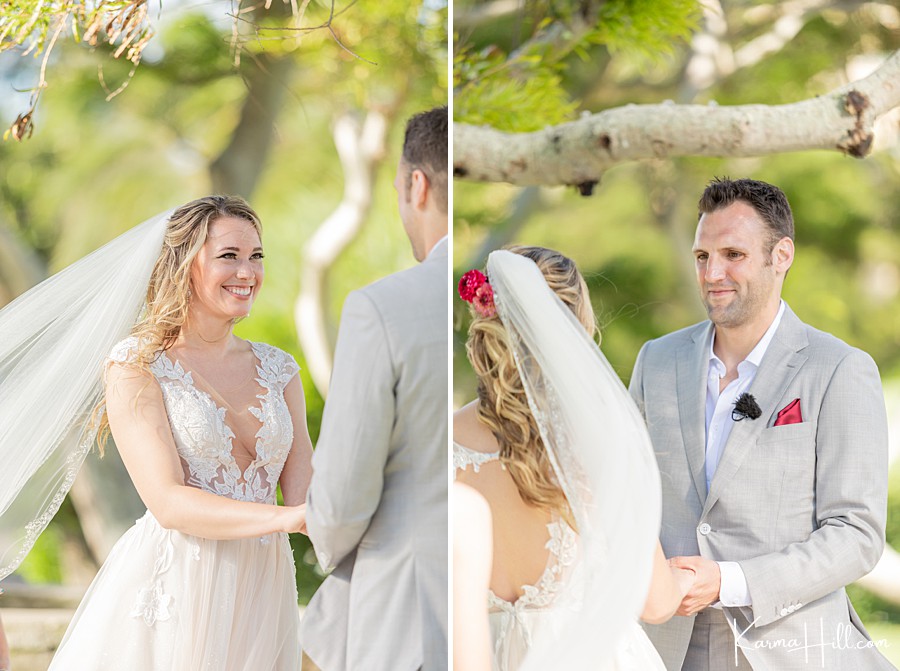 Maui bride and groom