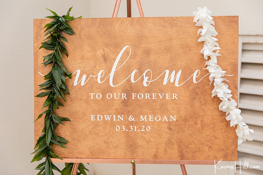 custom sign wedding detail photography
