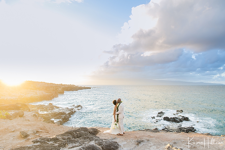 best beaches in maui for sunset wedding