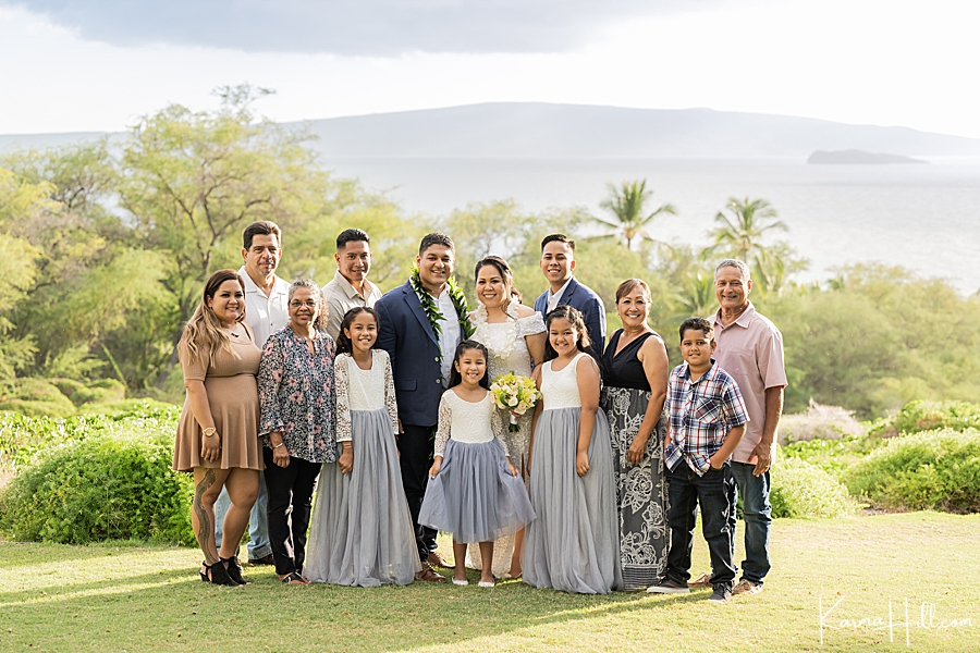 Maui wedding family photography